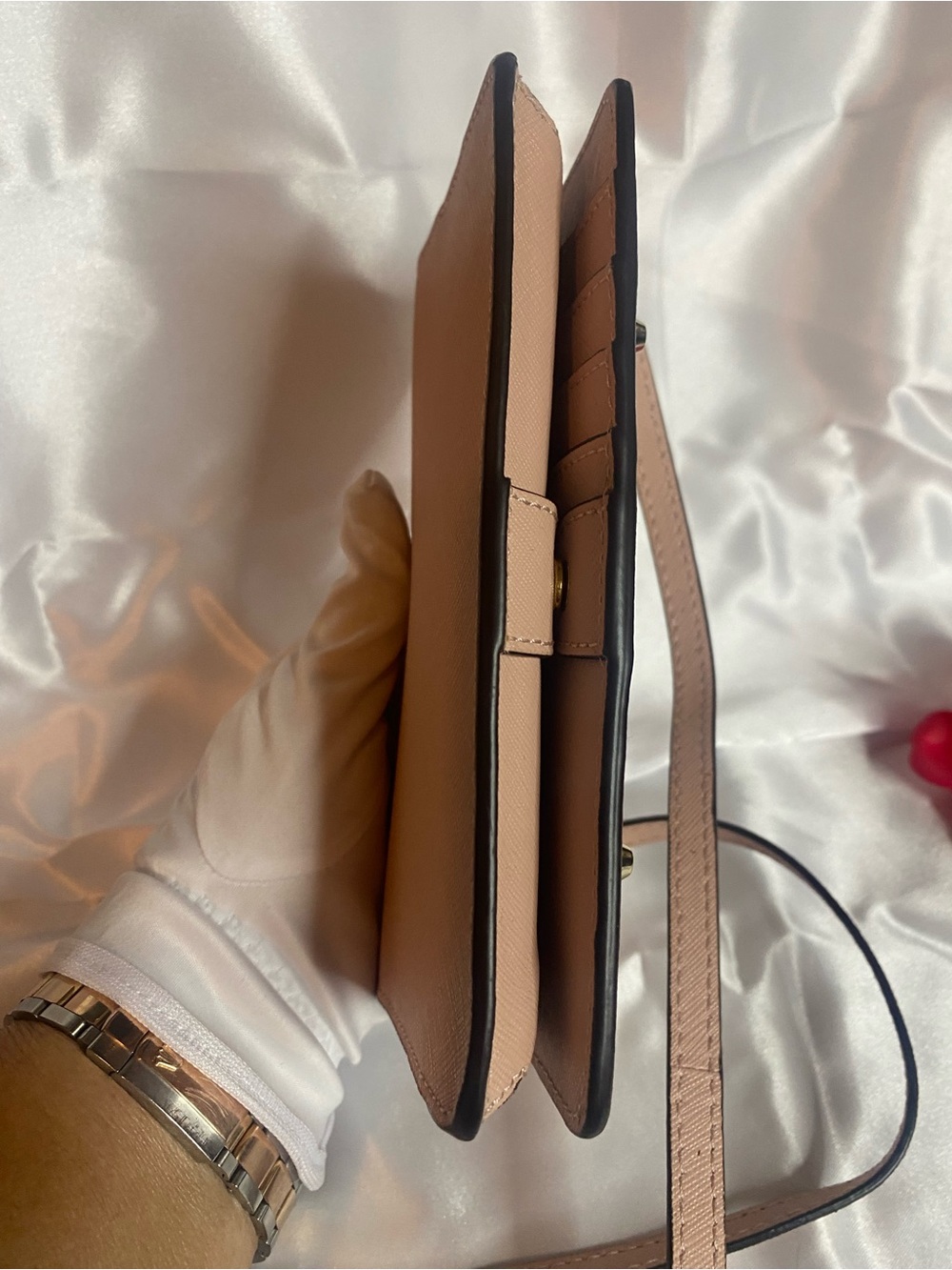 henri bendel blush pearl-studded crossbody - Picture 8 of 11